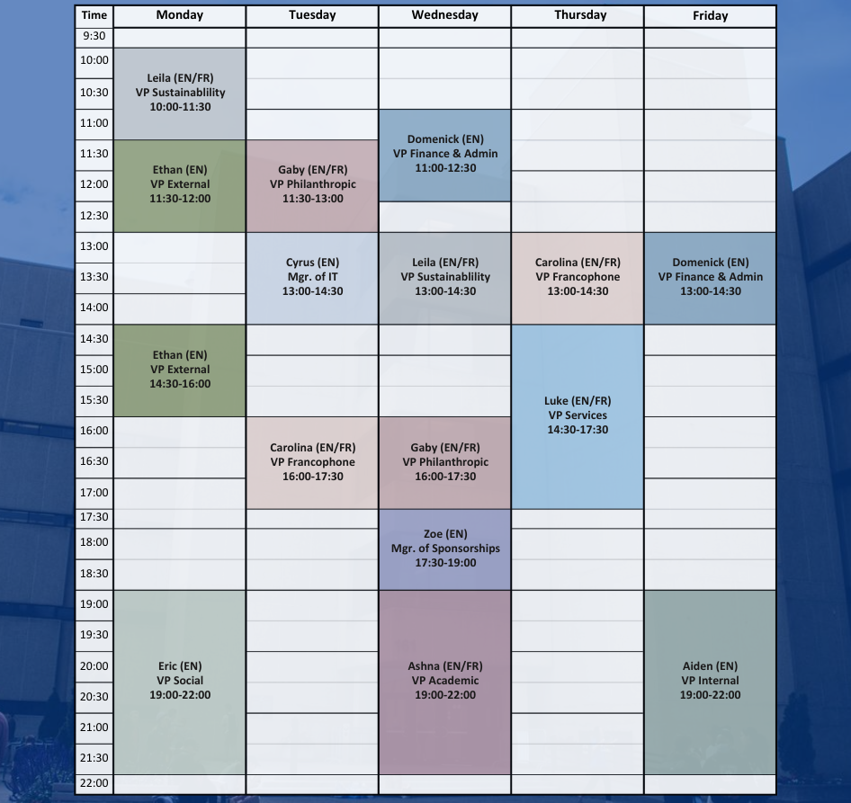 Office Hours - Winter 2025